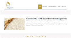 Desktop Screenshot of firthinvestment.com