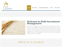 Tablet Screenshot of firthinvestment.com